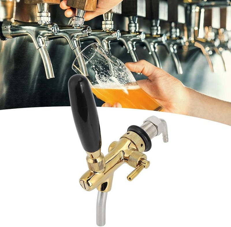 Greensen Brass Stainless Steel 304 Beer Tap Faucet Adjustable Dispenser For Home Bar - Image 3