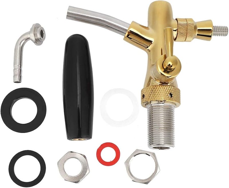 Greensen Brass Stainless Steel 304 Beer Tap Faucet Adjustable Dispenser For Home Bar - Image 2