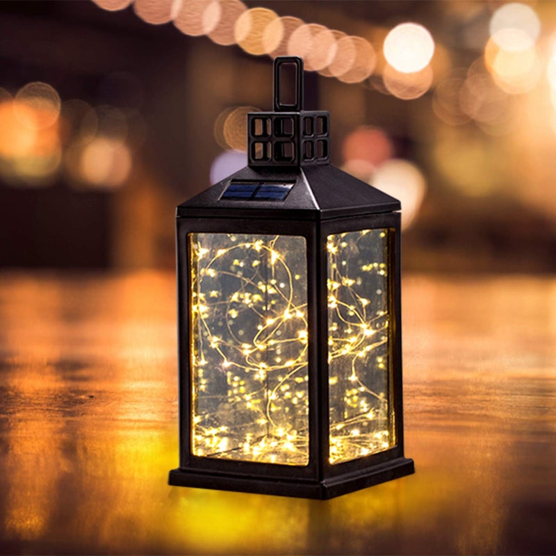 SUNWIND Solar Lantern Lights Outdoor SUNWIND Waterproof Solar Table Lamp Hanging Lighting with 40 Warm White LEDs for Garden Patio Landscape Decoration - Image 1