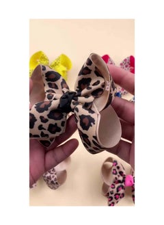VEICOSTT Leopard Print Bow for Women Hair Bow Hair Clip Leopard Hair Accessories for Girls Double Layer Hair Bow Clips 2 Pack ZFJ55 (Pattern A)  - Image 5