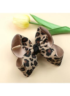 VEICOSTT Leopard Print Bow for Women Hair Bow Hair Clip Leopard Hair Accessories for Girls Double Layer Hair Bow Clips 2 Pack ZFJ55 (Pattern A)  - Image 4