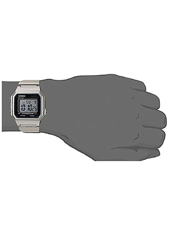 CASIO Men Stainless Steel Digital Wrist Watch B650WD-1ADF - 41 mm - Silver - Image 3