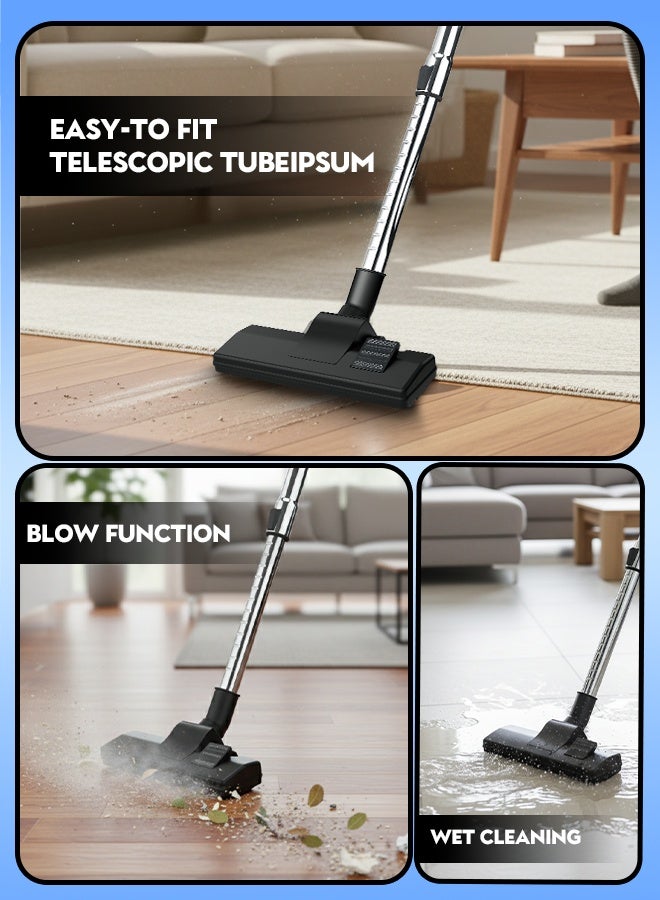 Sonashi Vacuum Cleaner 2200W | 21L Dust Capacity with Multi-Stage Filtration | Strong 23KPA Suction Power & Super Low Noise | Blow Function, Dust Full Indicator & Telescopic Tube | Easy Movement with Basement Wheels | SVC-9008D Black 21 L 2200 W SVC-9008D black - Image 4