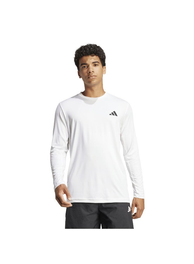 Adidas Tr-Es Stre Ls T White Training T-Shirts For Men XS - Image 3