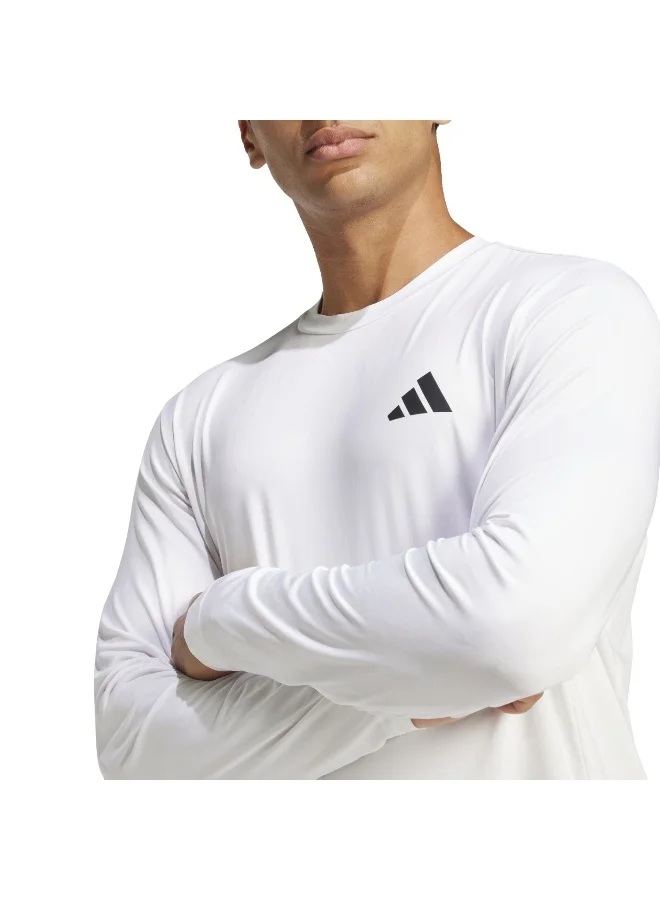adidas تيشيرت تدريب رجالي أبيض Tr-Es Stre Ls T مقاس XS