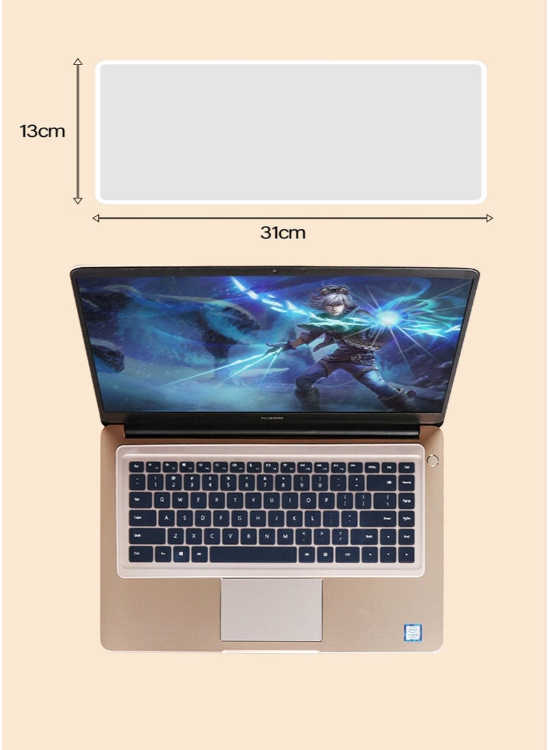 Laptop Keyboard Protective Case, Suitable for 13-14 Inch Laptop Keyboards, Ultra-Thin Waterproof and Dustproof Silicone Keyboard Shell  - Image 2