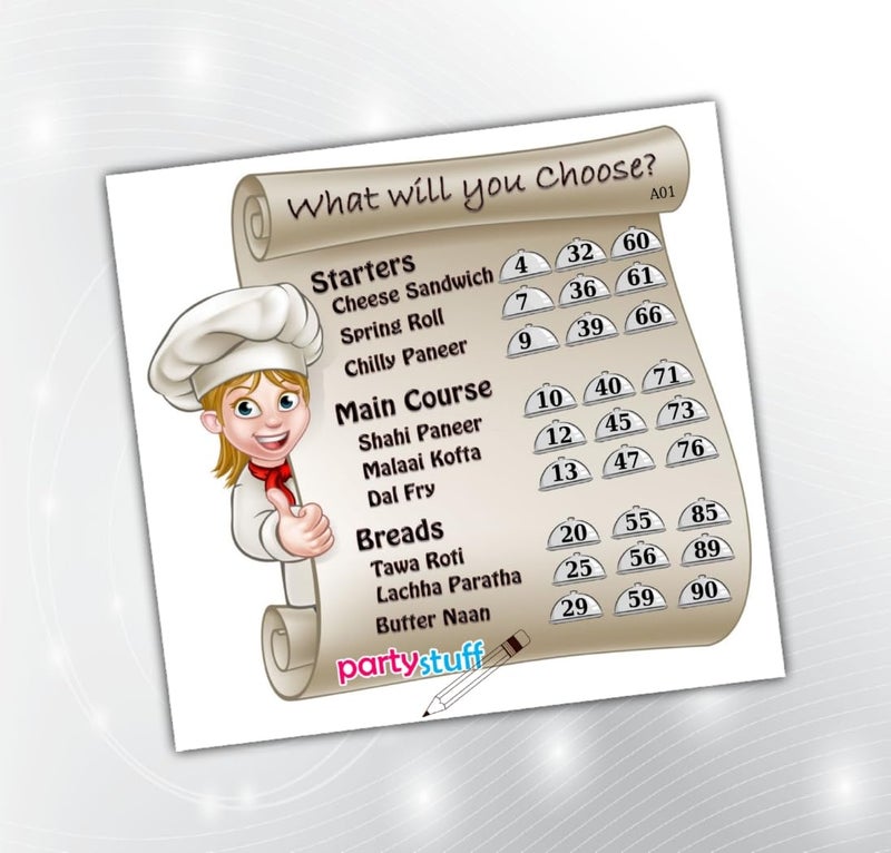 PartyStuff Tambola Housie - Female MasterChef kukuba (12 Piece) - Image 1