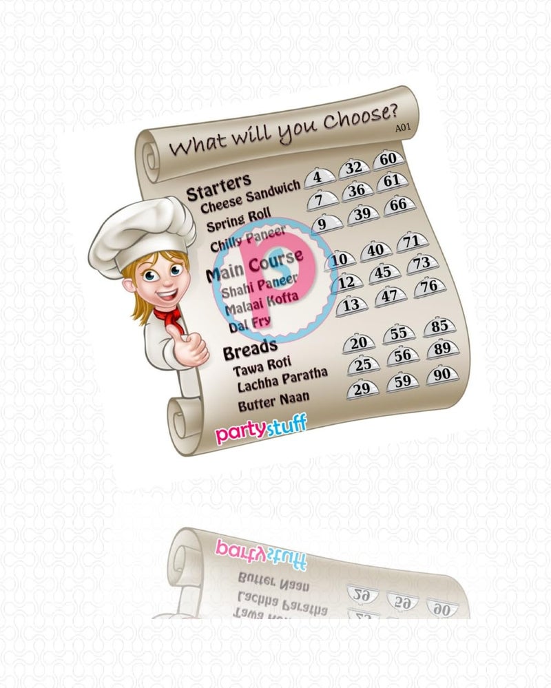 PartyStuff Tambola Housie - Female MasterChef kukuba (12 Piece) - Image 2