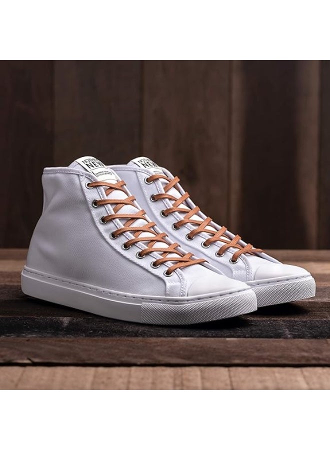 اربطة احذية مسطحة من القطن المشمع للاحذية الطويلة والاحذية الرياضية للرجال والنساء - والأحذية ذات الرقبة الطويلة والفساتين - متوفرة زوجان باطوال وألوان متعددة - Image 4