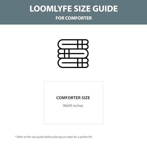 LOOMLYFE All Season 220 GSM King Size Double Bed AC Comforter/Blanket/Duvet for All Seasons/Weathers - Pack of 1 - BlueCocunut - Image 4