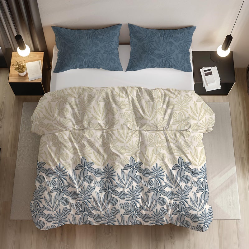 LOOMLYFE All Season 220 GSM King Size Double Bed AC Comforter/Blanket/Duvet for All Seasons/Weathers - Pack of 1 - BlueCocunut - Image 5