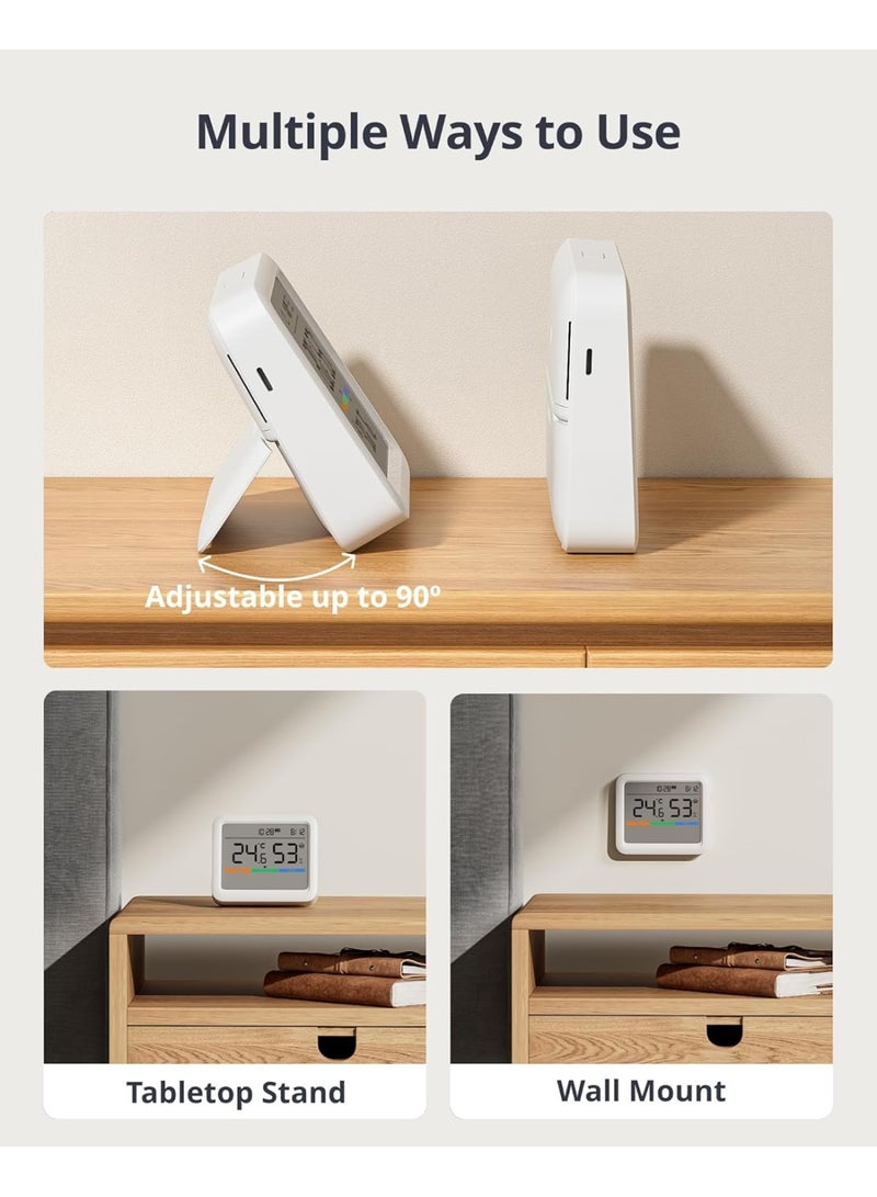 SwitchBot Meter Pro Digital Hygrometer & Thermometer – Smart Wireless Indoor Temperature & Humidity Monitor with Bluetooth App Control, Real-Time Alerts, High Accuracy Sensor - Image 4