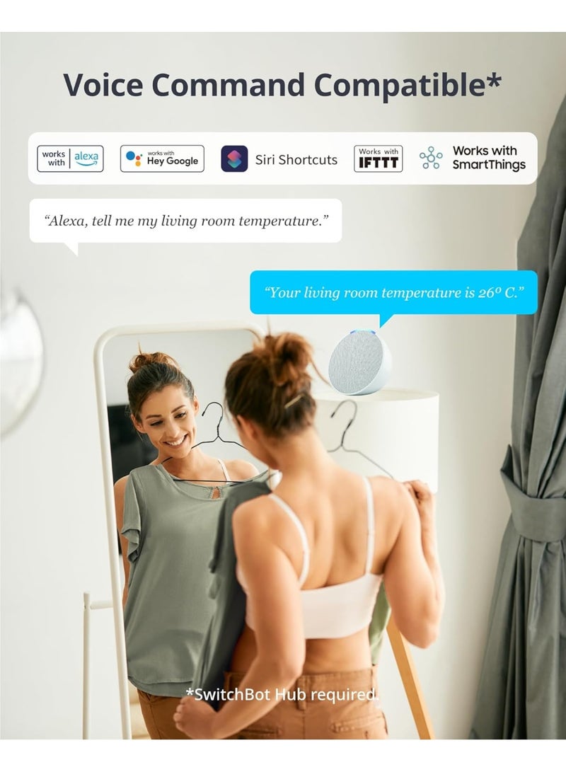 SwitchBot Meter Pro Digital Hygrometer & Thermometer – Smart Wireless Indoor Temperature & Humidity Monitor with Bluetooth App Control, Real-Time Alerts, High Accuracy Sensor - Image 5