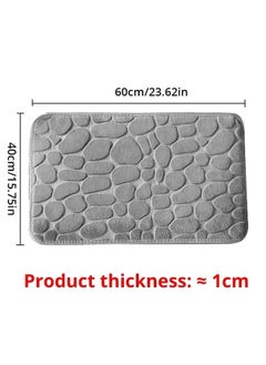 Reelyo Bathroom Rug Quick Dry Mats, Soft and Absorbent Bathroom Rugs, Rubber Backing Machine Washable Shower Floor Rugs, Bathmat Runner, Bathroom Home Decor Accessories（40*60cm）  - Image 2