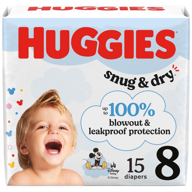 HUGGIES SNUG&Dry GIGA JRPK Diaper SZ8 38 - Image 1