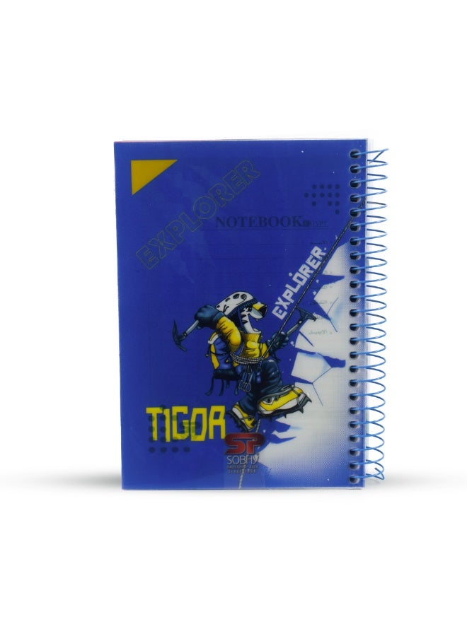 Notebook - Spiral - A5 - Plastic Cover Notebook - 150 Sheet - Colorful Dividers-Assorted - Image 2