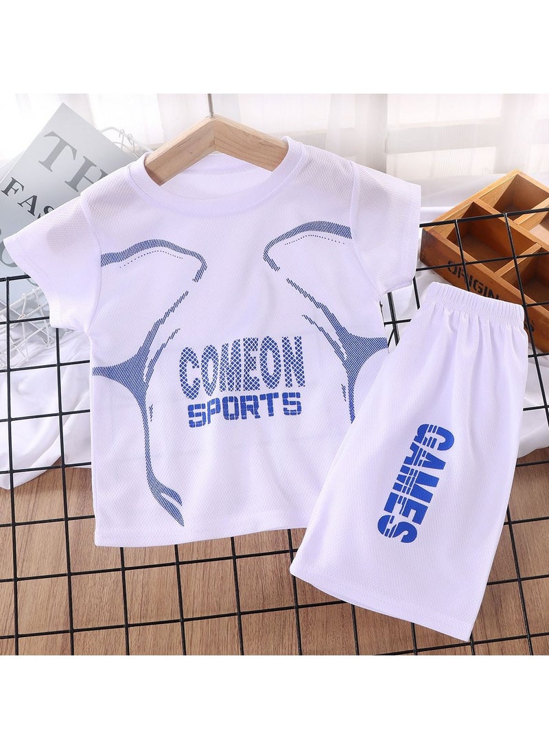 KUYING Unisex Children's Soccer Jersey Set  - Image 1