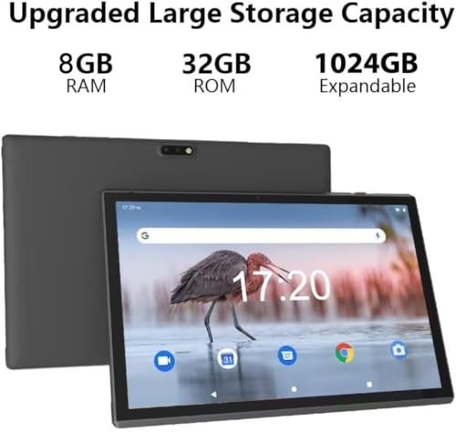 ZZB 10 Inch Tablet Android 15 Tablets With Case Stylus 8GB RAM 32GB ROM Support 1TB Expand 6000mah Battery 10 IN Android Tableta Dual Camera WiFi6 Bluetooth 101 Android Tablet With Protective Cover - Image 3