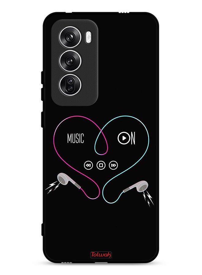 Tolwak Oppo Reno12 5G Protective Case Cover Music On - Image 1