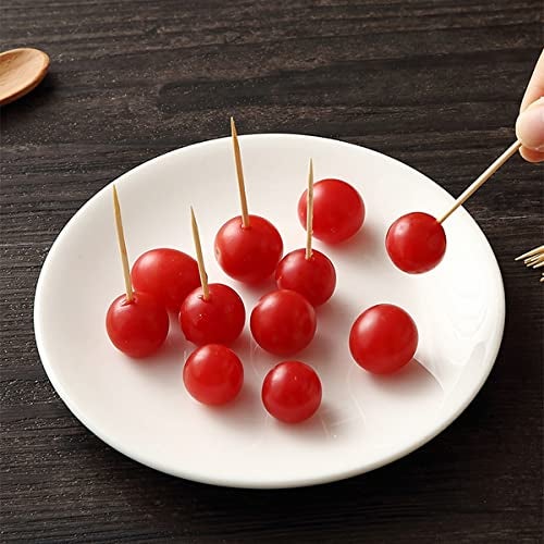 Wolpin Wooden Toothpicks (1000 Pieces) | Double Headed Bamboo Toothpick Sticks for Kitchen Dining Snacks Baking Party Use | Clean Smooth Finish Tooth Picks for Daily Household Use - Image 2