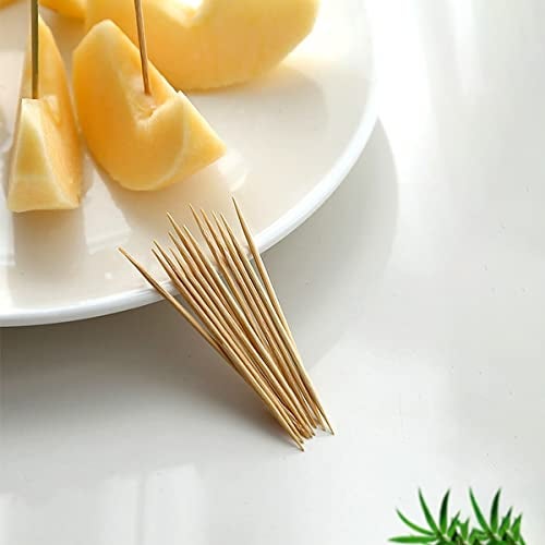 Wolpin Wooden Toothpicks (1000 Pieces) | Double Headed Bamboo Toothpick Sticks for Kitchen Dining Snacks Baking Party Use | Clean Smooth Finish Tooth Picks for Daily Household Use - Image 3