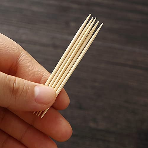 Wolpin Wooden Toothpicks (1000 Pieces) | Double Headed Bamboo Toothpick Sticks for Kitchen Dining Snacks Baking Party Use | Clean Smooth Finish Tooth Picks for Daily Household Use - Image 4