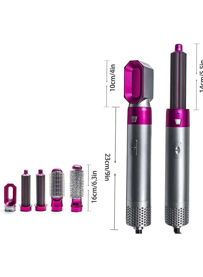 5 في 1 فرشاة تصفيف الشعر بالهواء الساخن - Image 1