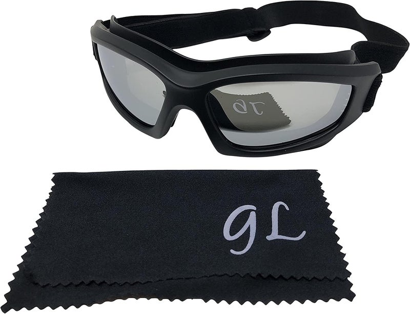 Get Lost Helmets Store Motorcycle Goggles For Men: Heavy-Duty Motorcycle Riding Goggles w/Hard Case, Cleaning Cloth, & Pouch - Image 3