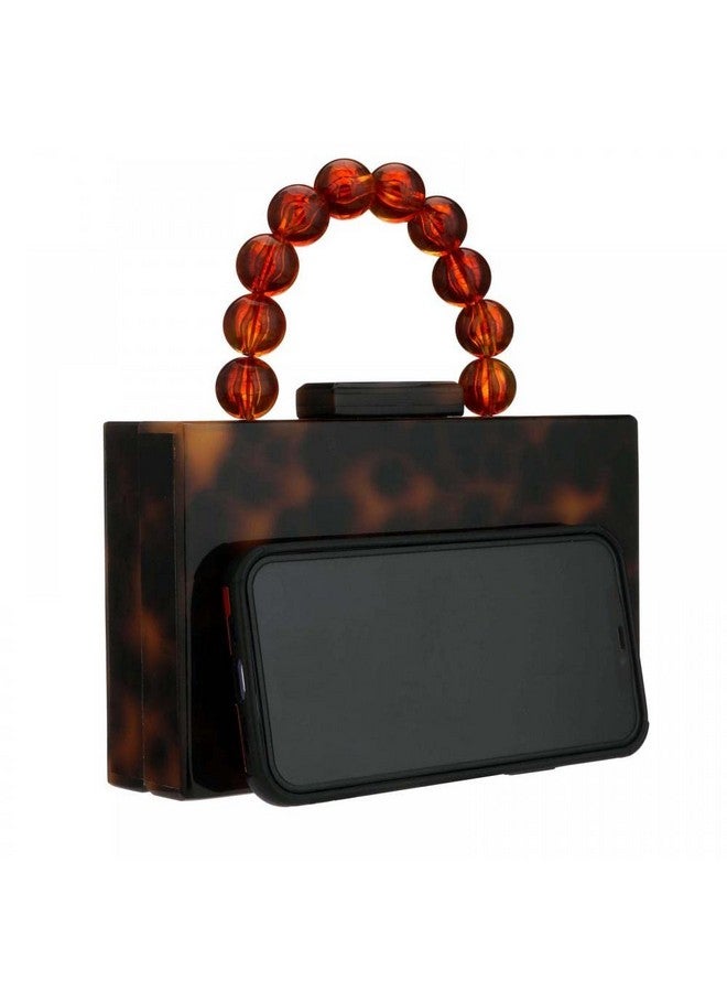 Gets Acrylic Clutch Purses For Women Marbling Beads Chain Purses And Handbags Elegant Banquet Evening Crossbody Bag (T Leopard) - Image 2