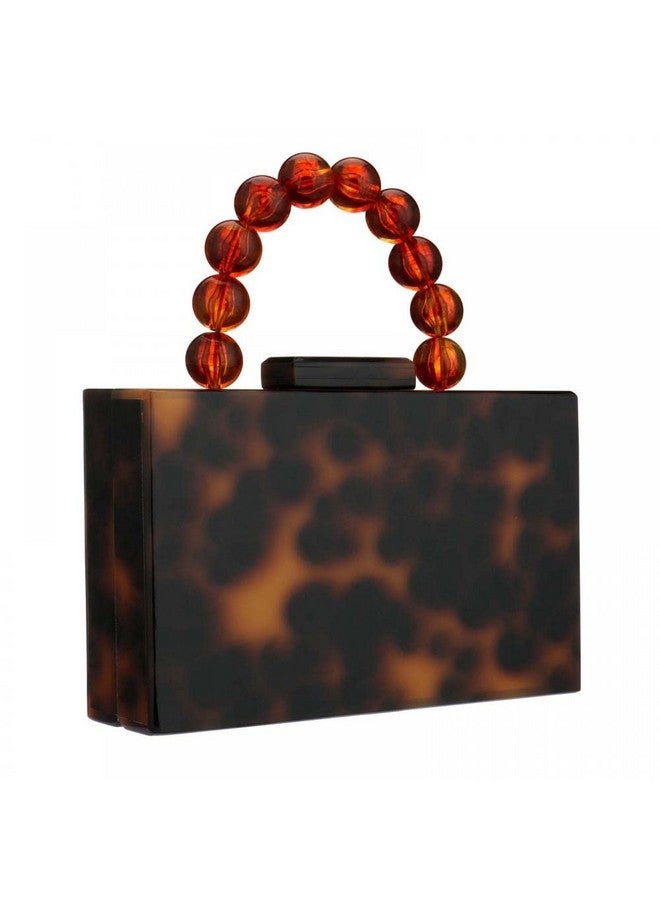 Gets Acrylic Clutch Purses For Women Marbling Beads Chain Purses And Handbags Elegant Banquet Evening Crossbody Bag (T Leopard) - Image 4