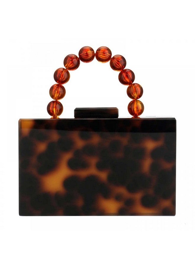 Gets Acrylic Clutch Purses For Women Marbling Beads Chain Purses And Handbags Elegant Banquet Evening Crossbody Bag (T Leopard) - Image 5