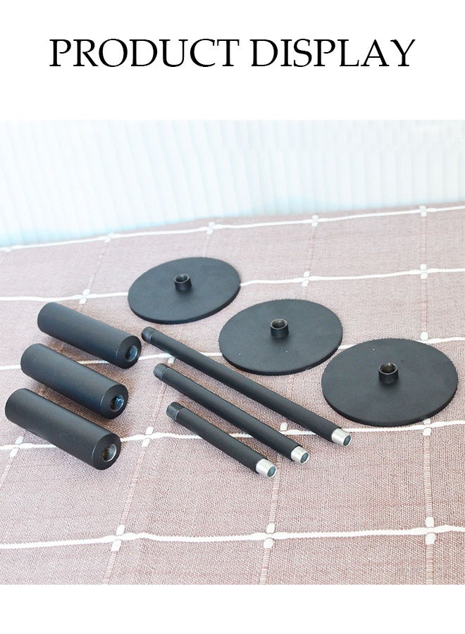 3 Pcs Candle Holders，Cone Shaped Single Head Candle Holder，Stable Structure，Used for Weddings, Dinners, Parties, and Home Decor,Matte Black