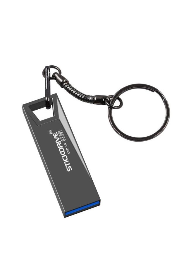 BURAQ STICKDRIVE 64GB USB 3.0 High Speed Mini Metal U Disk (Black)  - Image 1