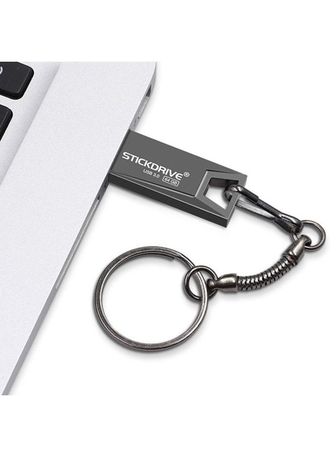 BURAQ STICKDRIVE 64GB USB 3.0 High Speed Mini Metal U Disk (Black)  - Image 3