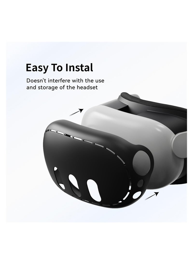 KASTWAVE VR Shell Cover Skin for Quest 3 Headset Accessories, Silicone Headset Protector for Quest 3 VR Headsets, Anti Scratch Dust Shock  - Image 5
