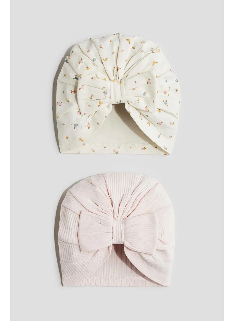 H&M 2-pack knot-detail hats