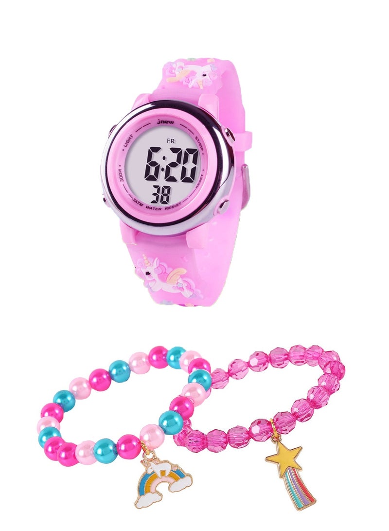 electric watch with two pcs of bracelet for girls  - Image 5