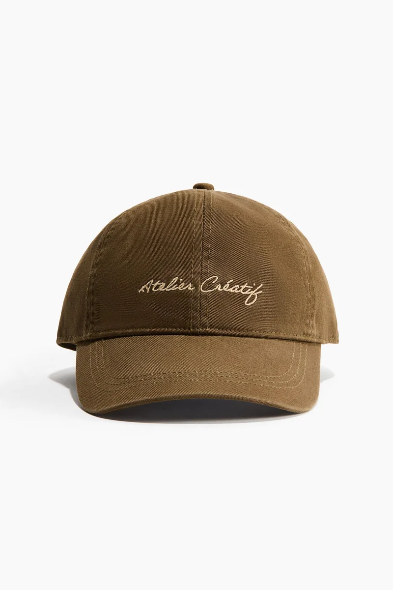 H&M Embroidered-motif twill cap