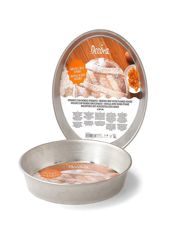 DECORA" Pastiera Pan, Tinplate Silver, 29 x 29 x 3.7 cm - Image 1