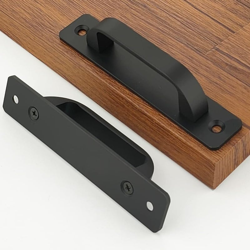 Ntresbonne 12 Pack 4 14 Inch 108 mm Flat Black Cabinet Pulls with Base Plate Cupboard Aluminum Handles Drawer Pull Cabinet Handles - Image 2