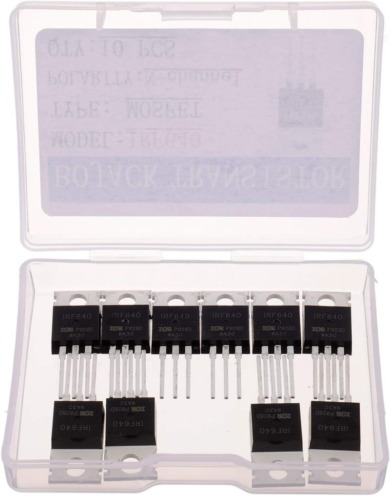 BOJACK IRF640 MOSFET IRF640N 18A 200V IRF640NPBF N-Channel Power MOSFET TO-220AB (Pack of 10) - Image 2
