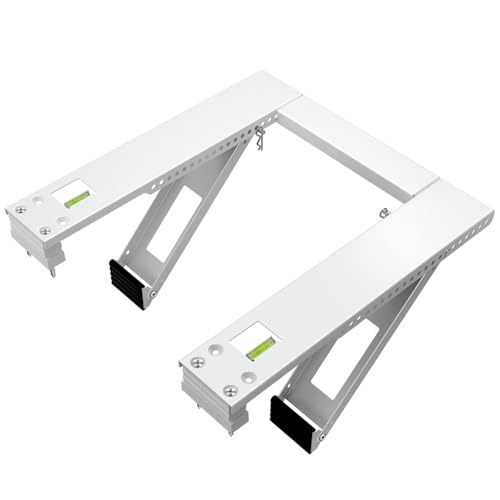 Qualward Air Conditioner Bracket Window AC Support Brackets - Heavy Duty with 2 Arms, Up to 180 lbs for 12000 to 24000 BTU AC Units- Fits Single Or Double Hung Windows - Image 2