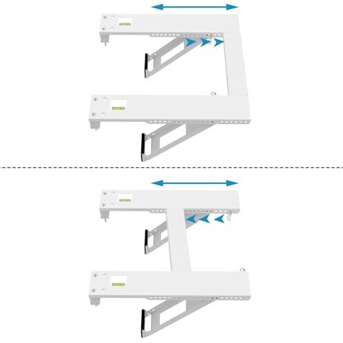 Qualward Air Conditioner Bracket Window AC Support Brackets - Heavy Duty with 2 Arms, Up to 180 lbs for 12000 to 24000 BTU AC Units- Fits Single Or Double Hung Windows - Image 5