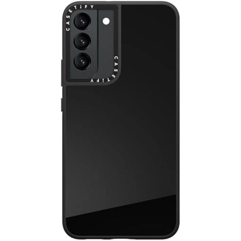 كاستيفي كاسيتي حافظة عاكسة لهاتف سامسونج جالاكسي S22+ - اسود على اسود - Image 1