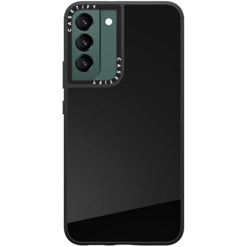 كاستيفي كاسيتي حافظة عاكسة لهاتف سامسونج جالاكسي S22+ - اسود على اسود - Image 4