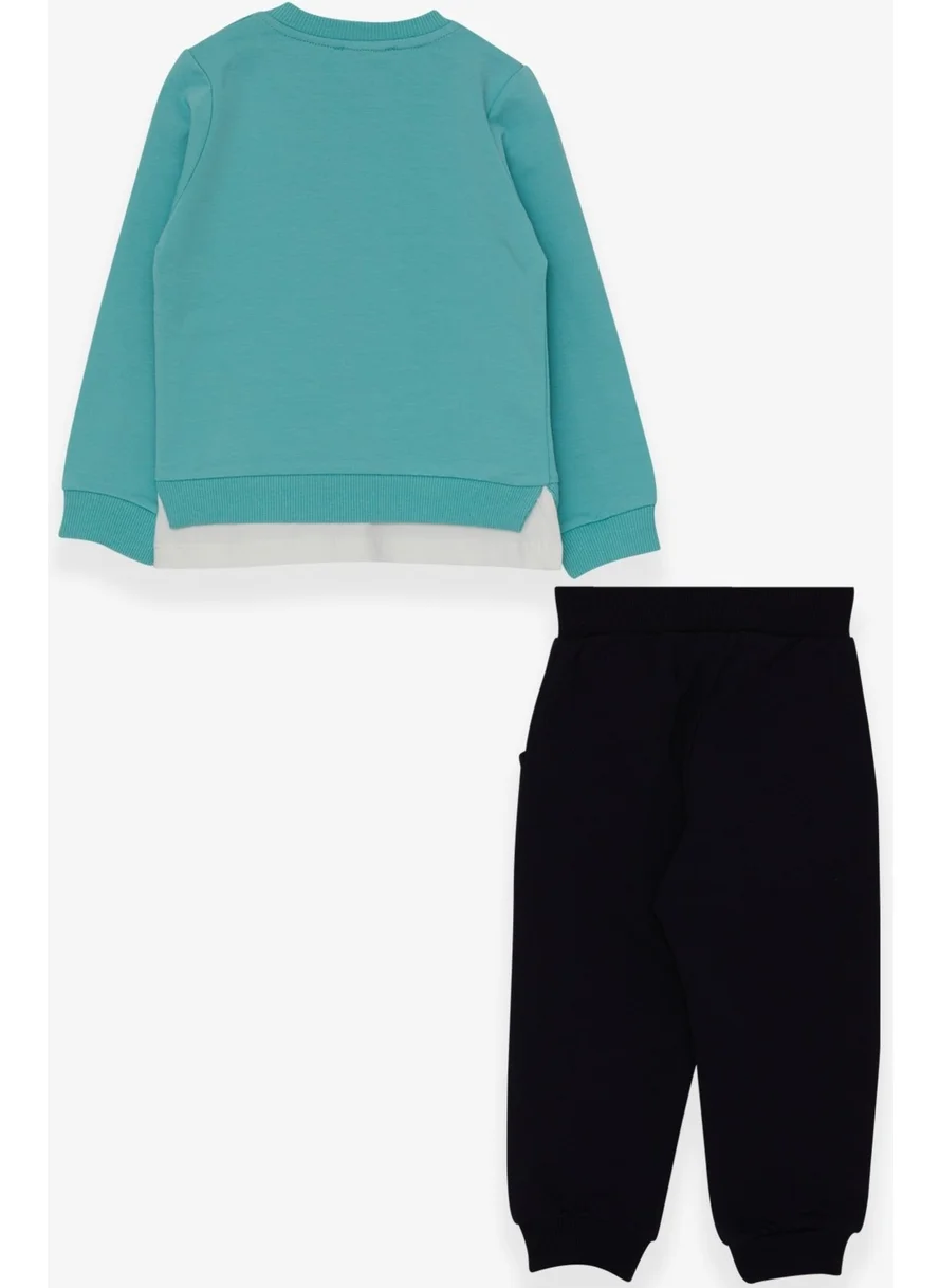 Breeze Boys Tracksuit Set Printed Mint (1-3 Years)
