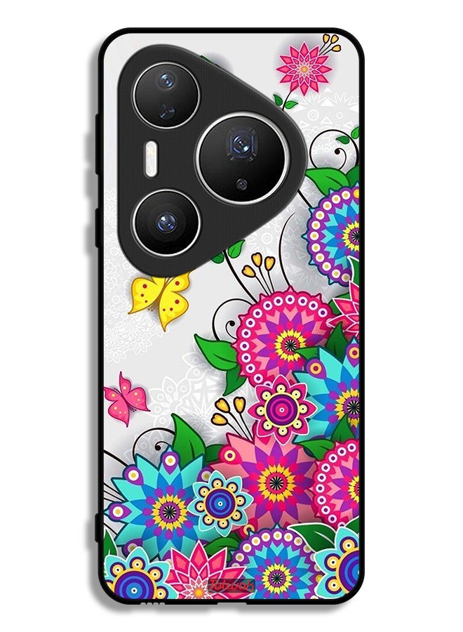 Tolwak Huawei Pura 80 Pro Plus Protective Case Cover Mandala Flowers - Image 1