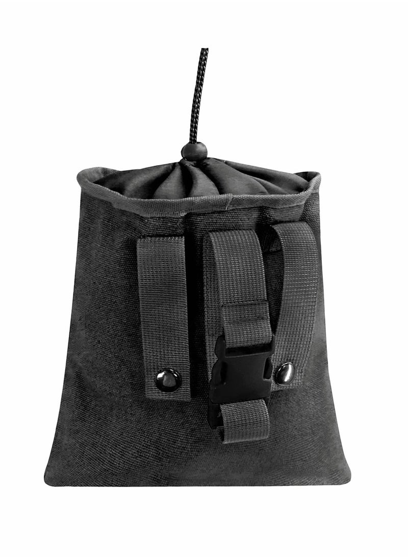 Excefore Canvas Bag, Black Collapsible Foraging Pouch, Garden Vegetable Storage Pouch Canvas Fruit Picking Bag, Mushroom Foraging Belt Bag for Outdoor Camping Hiking Hunting Travel Beachcombing  - Image 1