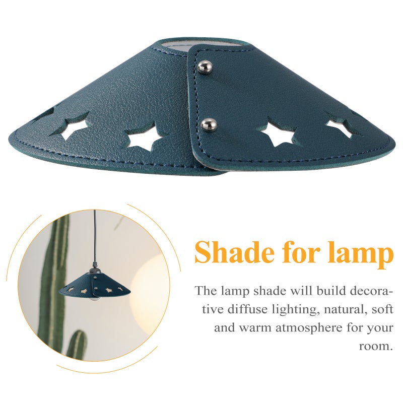 2pcs Leather Light Shade Cover Cover Lamp Cover - Image 4