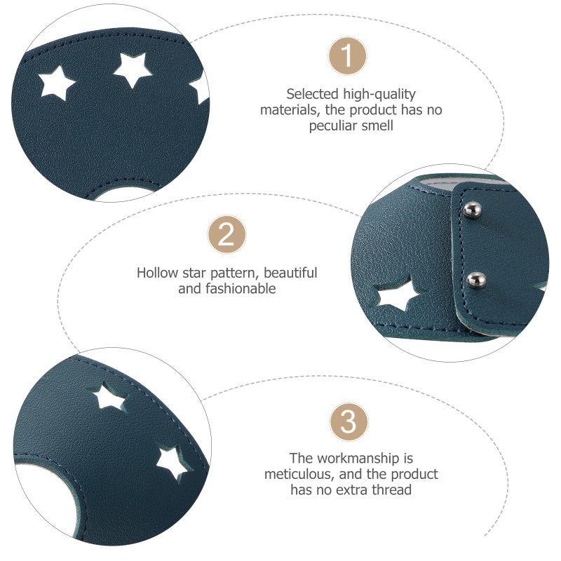 2pcs Leather Light Shade Cover Cover Lamp Cover - Image 3